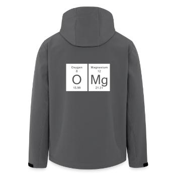 Chemistry OMG - Oh My God - Recycelte Männer Softshell-Jacke von Stanley/Stella - Anthrazit - Hinten - AI Model Male 185 light (185cm)
