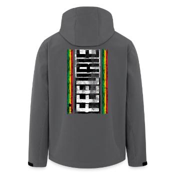 feel irie reggae 2 - Recycelte Männer Softshell-Jacke von Stanley/Stella - Anthrazit - Hinten - AI Model Male 185 light (185cm)