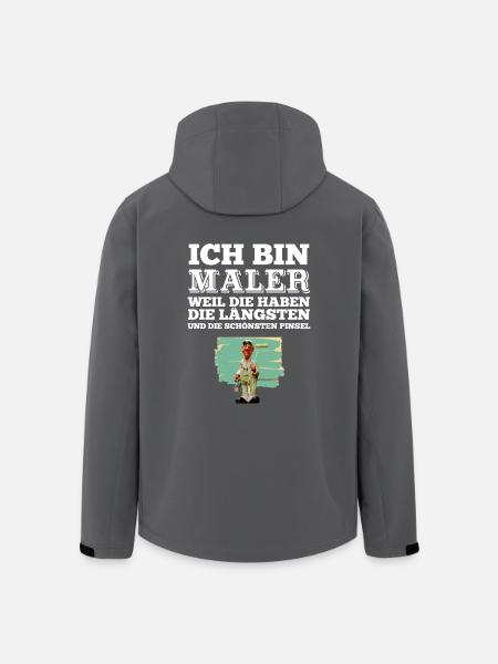 Maler Tshirt Maler Malermeister Prüfung Geschenk - Recycelte Männer Softshell-Jacke von Stanley/Stella - Anthrazit