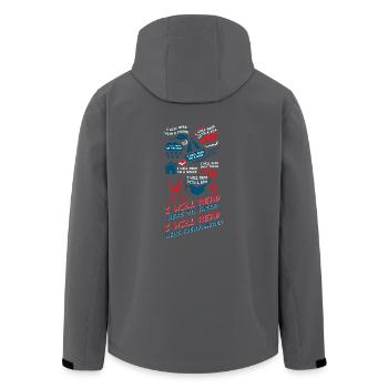 Geschenke für Buchliebhaber Shirt Lustig Mann Frau - Recycelte Männer Softshell-Jacke von Stanley/Stella - Anthrazit - Hinten - AI Model Male 185 light (185cm)