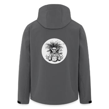 Drummer - Recycelte Männer Softshell-Jacke von Stanley/Stella - Anthrazit - Hinten - AI Model Male 185 light (185cm)