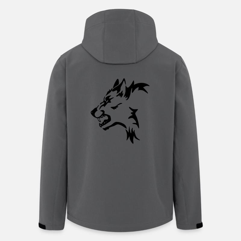 Wolf - Recycelte Männer Softshell-Jacke von Stanley/Stella - Anthrazit