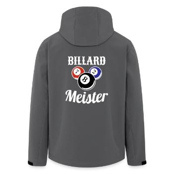 Billard Meister Kugeln Billiard - Recycelte Männer Softshell-Jacke von Stanley/Stella - Anthrazit - Hinten - AI Model Male 185 light (185cm)
