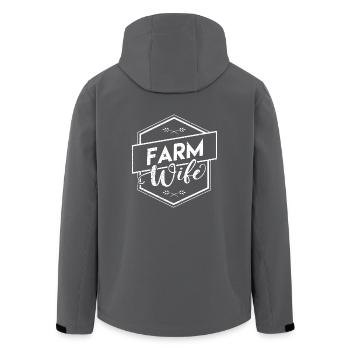 Farm Wife Shirt - Recycelte Männer Softshell-Jacke von Stanley/Stella - Anthrazit - Hinten - AI Model Male 185 light (185cm)