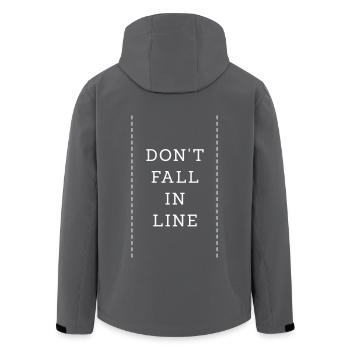 Don't Fall In Line - Recycelte Männer Softshell-Jacke von Stanley/Stella - Anthrazit - Hinten - AI Model Male 185 light (185cm)