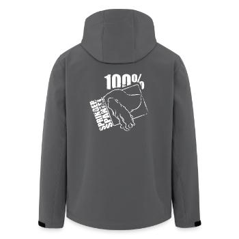 SPRINGER SPANIEL 100 - Recycelte Männer Softshell-Jacke von Stanley/Stella - Anthrazit - Hinten - AI Model Male 185 light (185cm)
