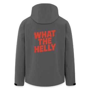 What the Helly - Lustige Memes - Recycelte Männer Softshell-Jacke von Stanley/Stella - Anthrazit - Hinten - AI Model Male 185 light (185cm)