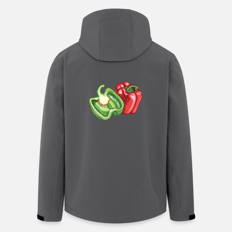 Paprika - Recycelte Männer Softshell-Jacke von Stanley/Stella - Anthrazit