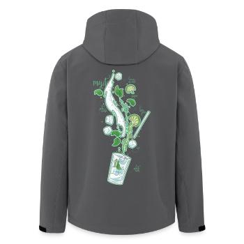 Mojito - Veste softshell homme en polyester recyclé Stanley/Stella - charbon - Dos - AI Model Male 185 light (185cm)