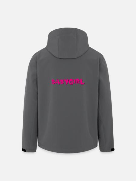 babygirl pink - Recycelte Männer Softshell-Jacke von Stanley/Stella - Anthrazit