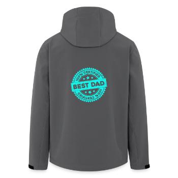 Bester Vater - Recycelte Männer Softshell-Jacke von Stanley/Stella - Anthrazit - Hinten - AI Model Male 185 light (185cm)