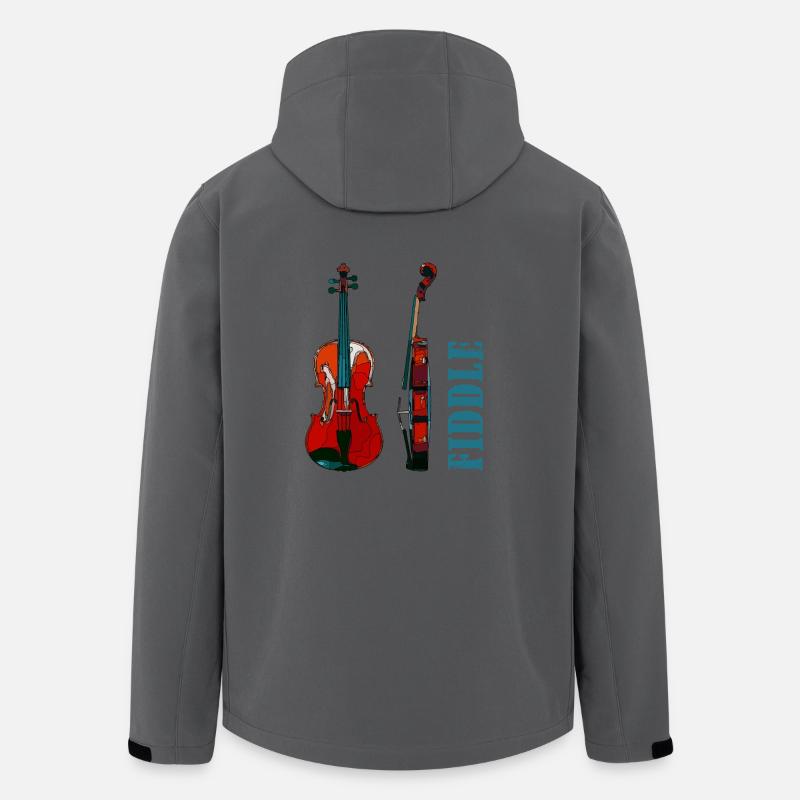violon - Veste softshell homme en polyester recyclé Stanley/Stella - charbon
