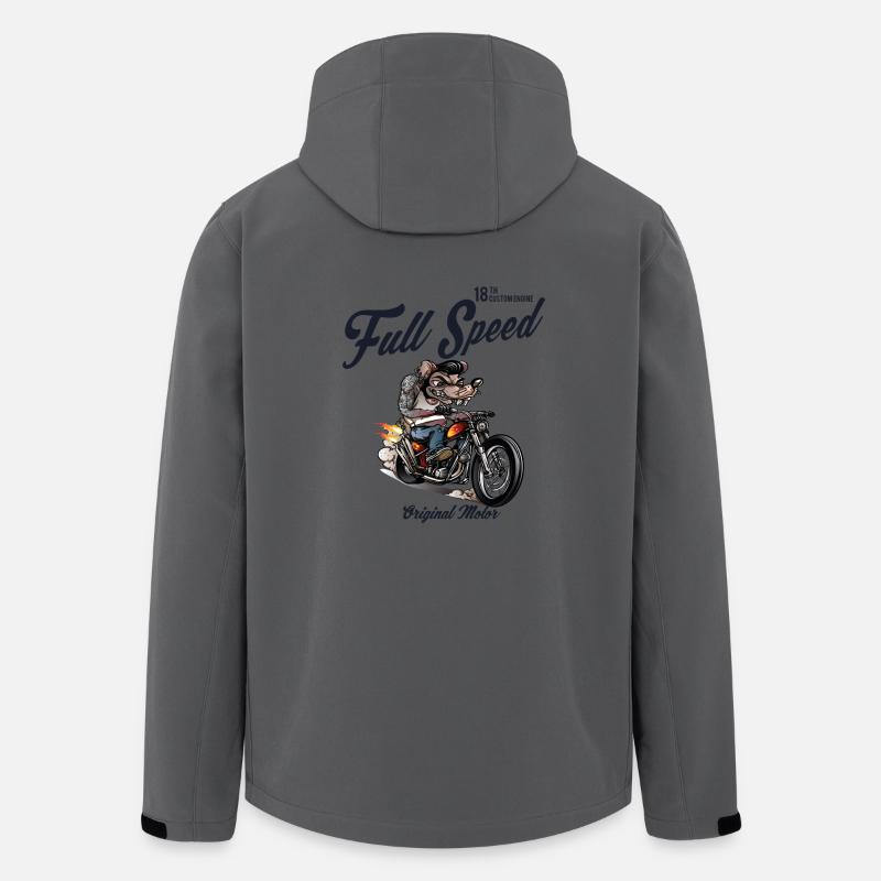 Full Speed Rat Race - Recycelte Männer Softshell-Jacke von Stanley/Stella - Anthrazit