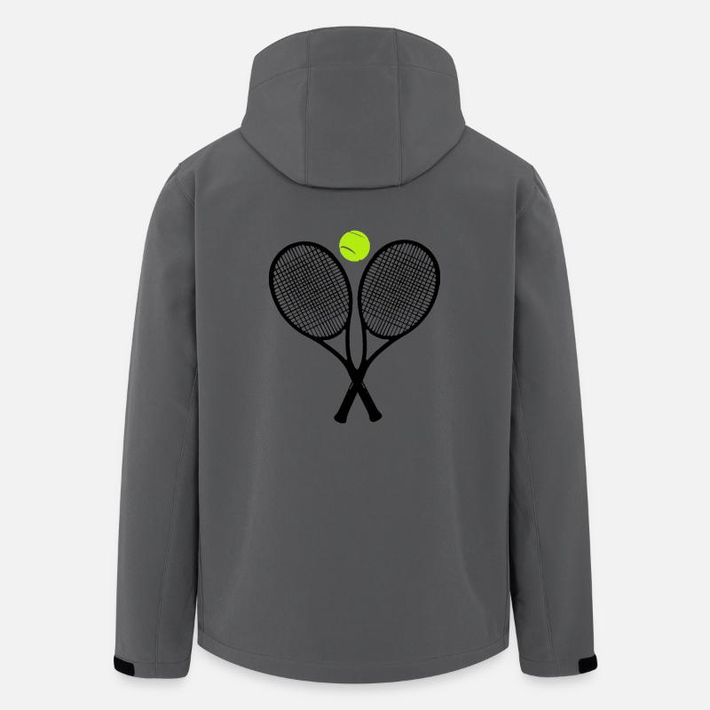 Tennisschläger - Recycelte Männer Softshell-Jacke von Stanley/Stella - Anthrazit