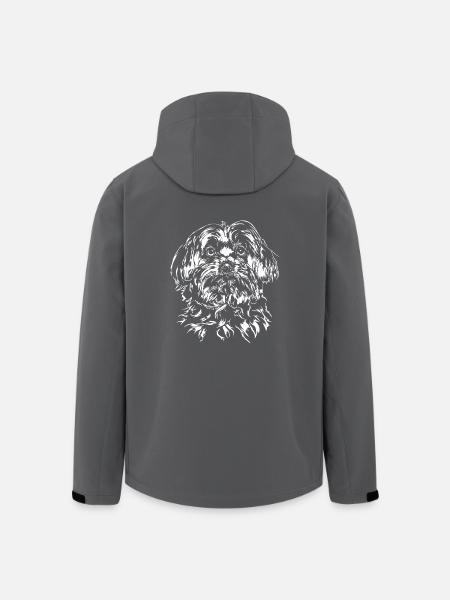 MALTESER Maltese Wilsigns Hunde Hund - Recycelte Männer Softshell-Jacke von Stanley/Stella - Anthrazit