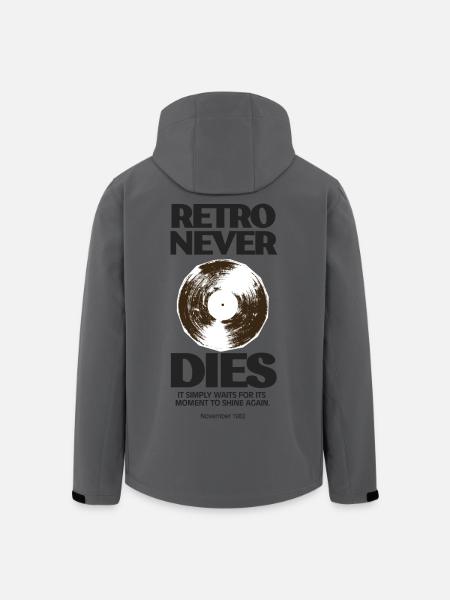 Retro never dies - 1982 - Men’s Recycled Softshell Jacket by Stanley/Stella - anthracite