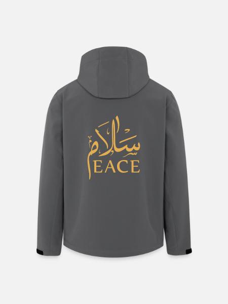 Frieden - Recycelte Männer Softshell-Jacke von Stanley/Stella - Anthrazit
