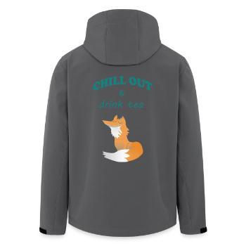 Chill Out - Recycelte Männer Softshell-Jacke von Stanley/Stella - Anthrazit - Hinten - AI Model Male 185 light (185cm)