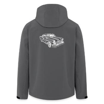 Chevy Cadilac / Muscle Car 02_weiß - Recycelte Männer Softshell-Jacke von Stanley/Stella - Anthrazit - Hinten - AI Model Male 185 light (185cm)