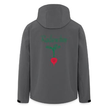 Radieschen 3 - Recycelte Männer Softshell-Jacke von Stanley/Stella - Anthrazit - Hinten - AI Model Male 185 light (185cm)