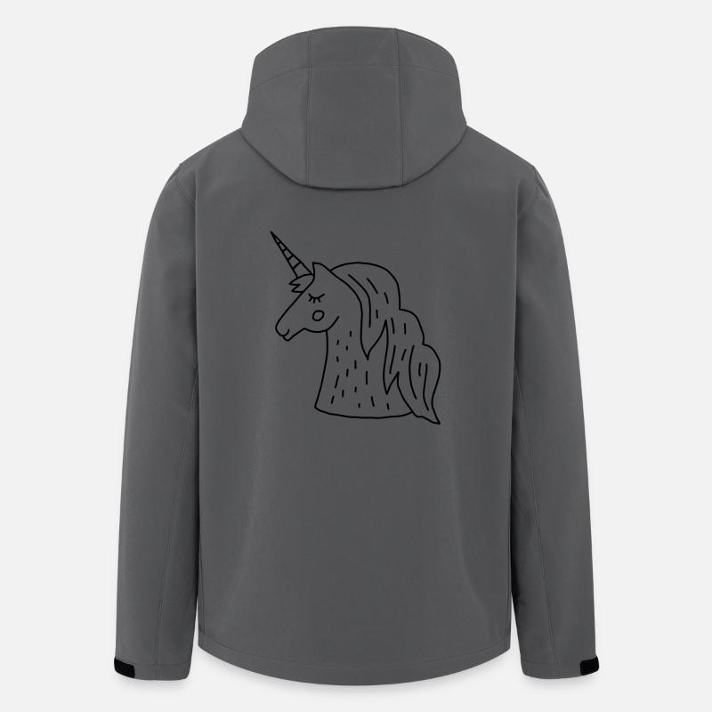 licorne - Veste softshell homme en polyester recyclé Stanley/Stella - charbon
