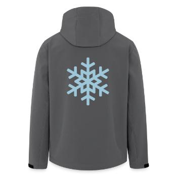schneeflocke 1 - Recycelte Männer Softshell-Jacke von Stanley/Stella - Anthrazit - Hinten - AI Model Male 185 light (185cm)