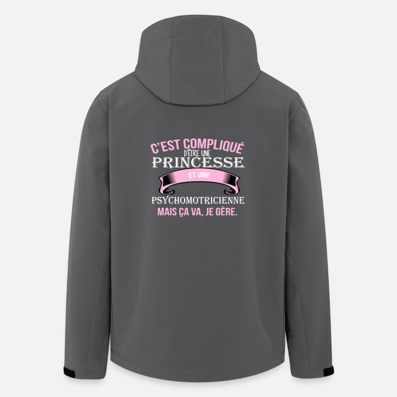 Psychomotricienne - Recycelte Männer Softshell-Jacke von Stanley/Stella - Anthrazit