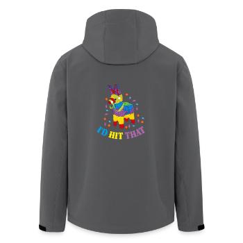I'd Hit That Pinata Mexiko Geschenk Geschenkidee - Recycelte Männer Softshell-Jacke von Stanley/Stella - Anthrazit - Hinten - AI Model Male 185 light (185cm)