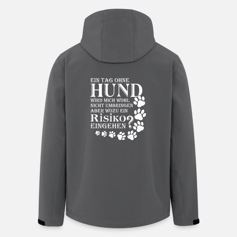 Hund Labrador Agility Tierschutz - Recycelte Männer Softshell-Jacke von Stanley/Stella - Anthrazit