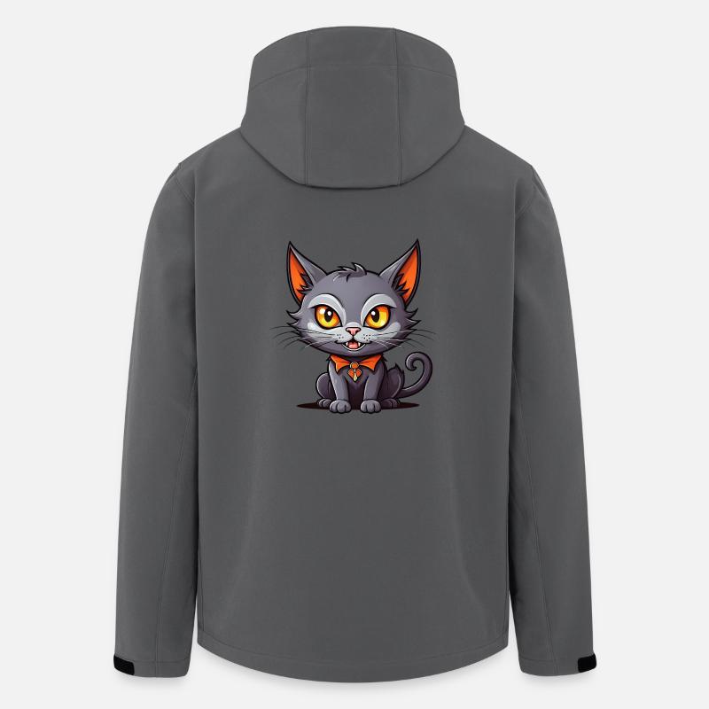 Black vampire cat - Men’s Recycled Softshell Jacket by Stanley/Stella - anthracite