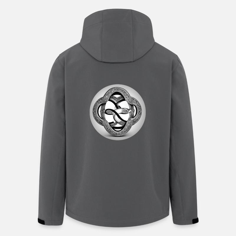 neverending rund - Recycelte Männer Softshell-Jacke von Stanley/Stella - Anthrazit