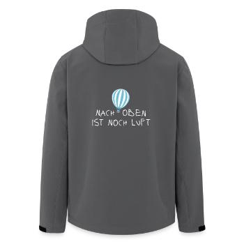 Nach oben ist noch Luft - Recycelte Männer Softshell-Jacke von Stanley/Stella - Anthrazit - Hinten - AI Model Male 185 light (185cm)