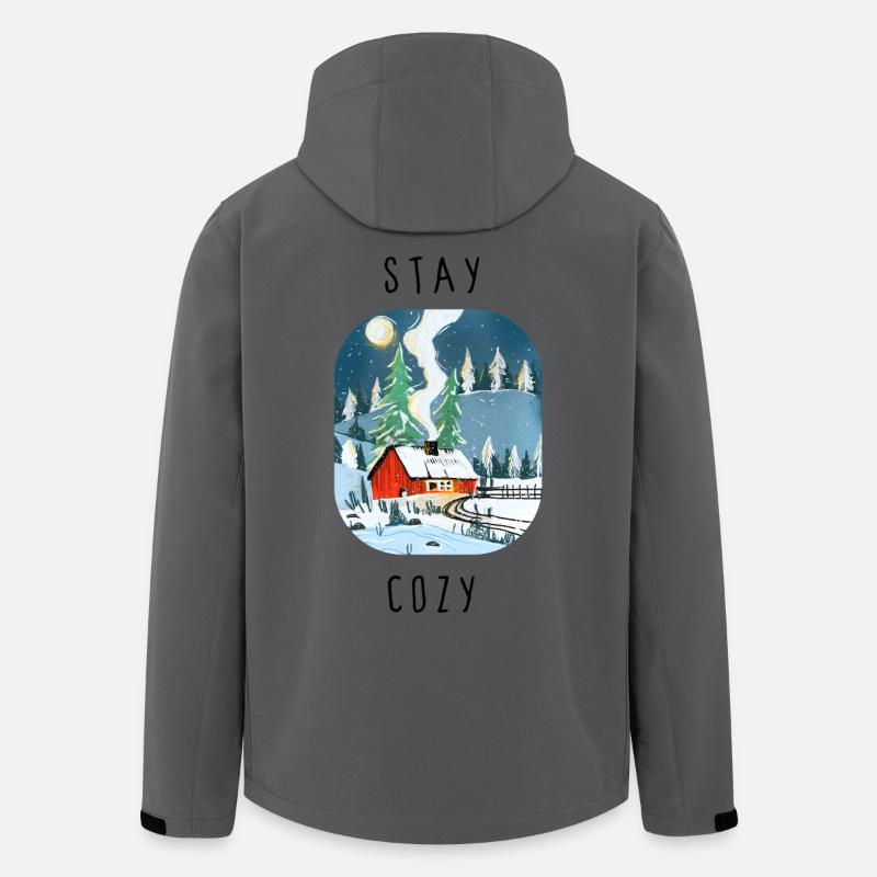 stay_cozy - Recycelte Männer Softshell-Jacke von Stanley/Stella - Anthrazit