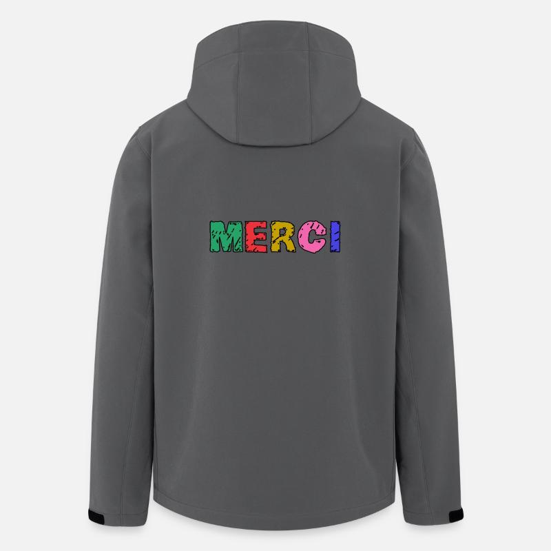 MERCI. MAÎTRESSE - Veste softshell homme en polyester recyclé Stanley/Stella - charbon