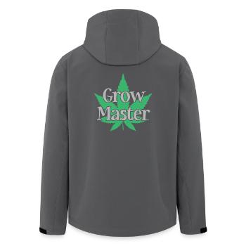 Grow Master - Cannabis - Marijuana - Marihuana - Recycelte Männer Softshell-Jacke von Stanley/Stella - Anthrazit - Hinten - AI Model Male 185 light (185cm)