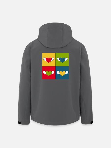 Valentinstag Geschenk Valentinstag - Recycelte Männer Softshell-Jacke von Stanley/Stella - Anthrazit