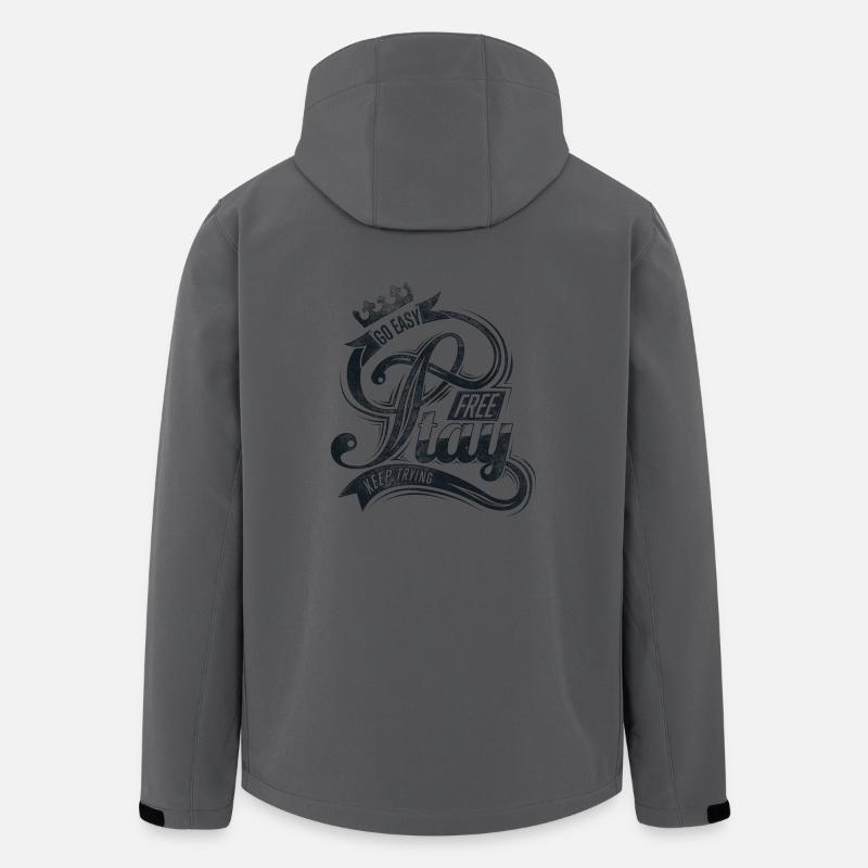 Bleib frei - Recycelte Männer Softshell-Jacke von Stanley/Stella - Anthrazit