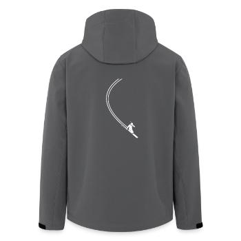 Apre Ski Tshirt Damen und Herren lustig Geschenk - Recycelte Männer Softshell-Jacke von Stanley/Stella - Anthrazit - Hinten - AI Model Male 185 light (185cm)