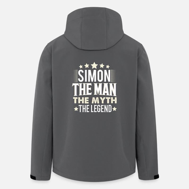 Simon - Recycelte Männer Softshell-Jacke von Stanley/Stella - Anthrazit