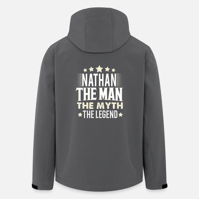 Nathan - Veste softshell homme en polyester recyclé Stanley/Stella - charbon
