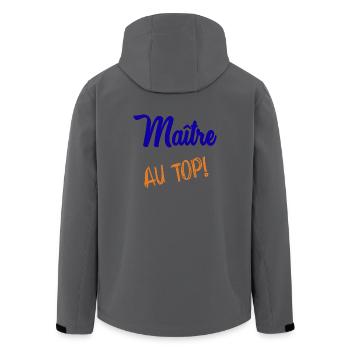 MAITRE - Veste softshell homme en polyester recyclé Stanley/Stella - charbon - Dos - AI Model Male 185 light (185cm)