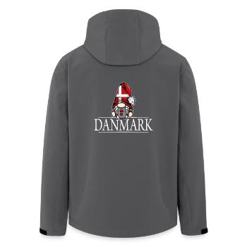 Nisser Gnome Frau Dänemark Dannebrog Wilsigns - Recycelte Männer Softshell-Jacke von Stanley/Stella - Anthrazit - Hinten - AI Model Male 185 light (185cm)
