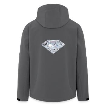Diamant - Recycelte Männer Softshell-Jacke von Stanley/Stella - Anthrazit - Hinten - AI Model Male 185 light (185cm)