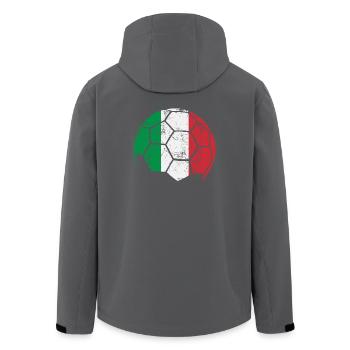 Italy Soccer Ball Fußball - Recycelte Männer Softshell-Jacke von Stanley/Stella - Anthrazit - Hinten - AI Model Male 185 light (185cm)