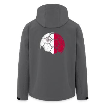 Malta Soccer Ball Fußball - Recycelte Männer Softshell-Jacke von Stanley/Stella - Anthrazit - Hinten - AI Model Male 185 light (185cm)