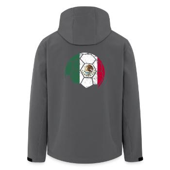 Mexico Soccer Ball Fußball - Recycelte Männer Softshell-Jacke von Stanley/Stella - Anthrazit - Hinten - AI Model Male 185 light (185cm)