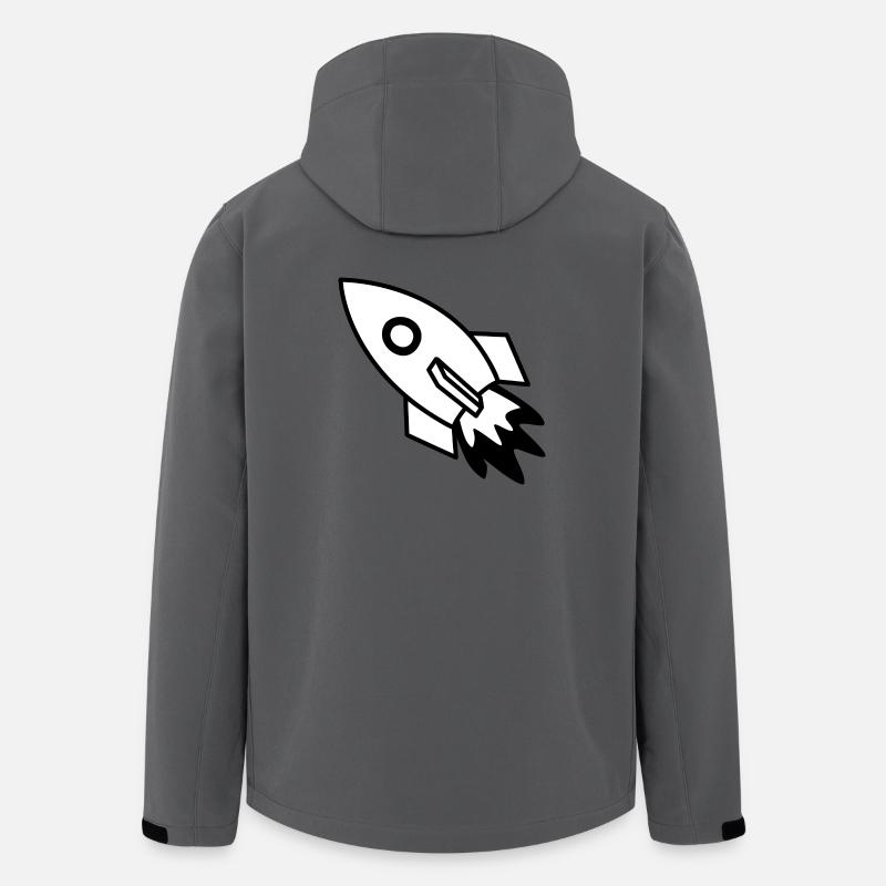 Rakete - Recycelte Männer Softshell-Jacke von Stanley/Stella - Anthrazit