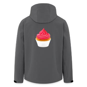 cupcake muffin cake kuchen backen bakery22 - Recycelte Männer Softshell-Jacke von Stanley/Stella - Anthrazit - Hinten - AI Model Male 185 light (185cm)