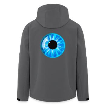 Auge - Recycelte Männer Softshell-Jacke von Stanley/Stella - Anthrazit - Hinten - AI Model Male 185 light (185cm)