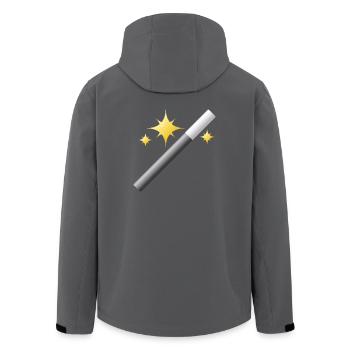 zauberer wizard sorcerer magie magic witch zaubere - Recycelte Männer Softshell-Jacke von Stanley/Stella - Anthrazit - Hinten - AI Model Male 185 light (185cm)